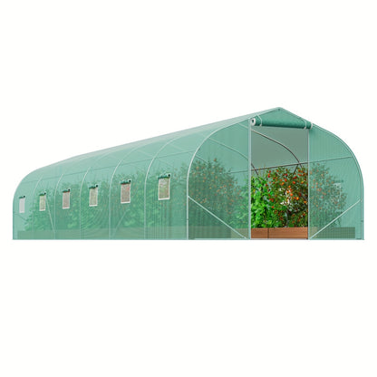 Walk-in Kweekkas – Tuinkas – Serre – Groentekas – Kas Tunnel – Grote Afmetingen 900x300x201 cm – Gegalvaniseerd Stalen Frame & Weerbestendige PE Cover