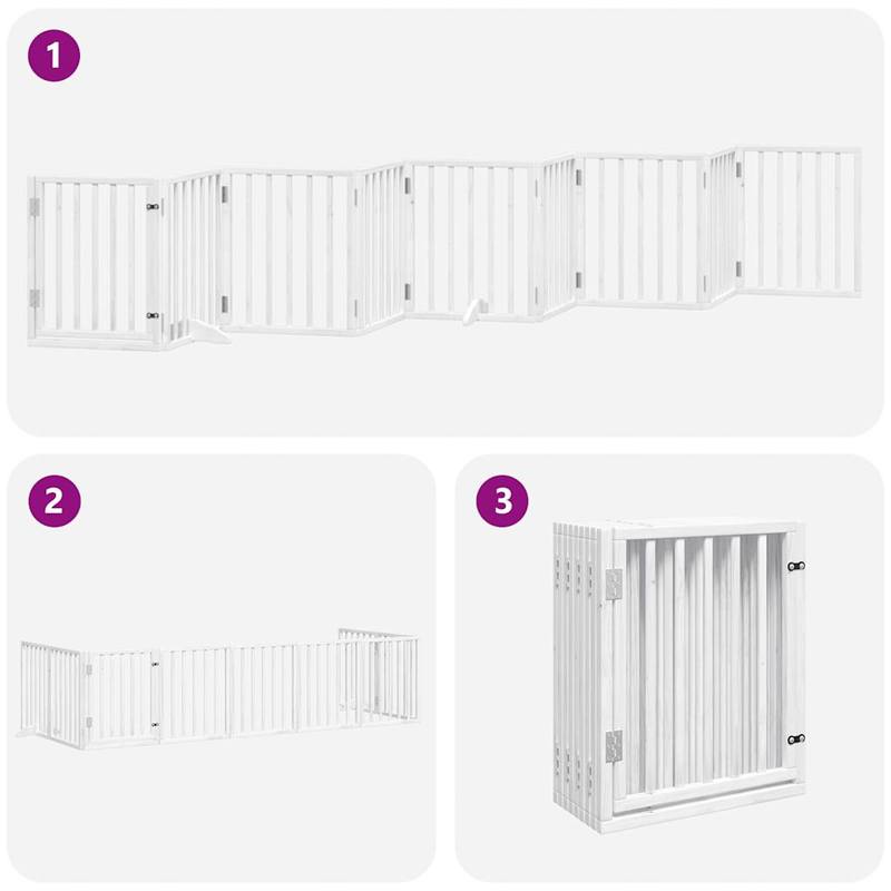Hondenren – Puppyren – Hondenkennel – Hekken – Hondenhek – Inklapbaar – Hoogwaardig Populierenhout – 450 cm Lang – Met Deur – Modulair – Stevig & Duurzaam