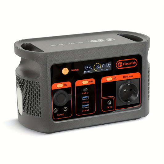 Draagbare Power Station – Mobiele Generator – Powerbank – Noodstroomvoorziening – Solar Generator – 300W Uitgangsvermogen – 179,2Wh Lithiumbatterij