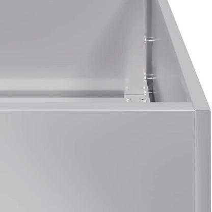Tuinrek – Plantenrek – Bloemenrek – Plantenbak – Standaard – Gegalvaniseerd Staal – Weerbestendig – 120x80x80 cm
