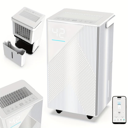 Luchtontvochtiger – Vochtvreter – Dehumidifier – Vochtverwijderaar – Wasdroger – 14L per Dag – Wi-Fi App Bedienbaar – Stil & Energiezuinig