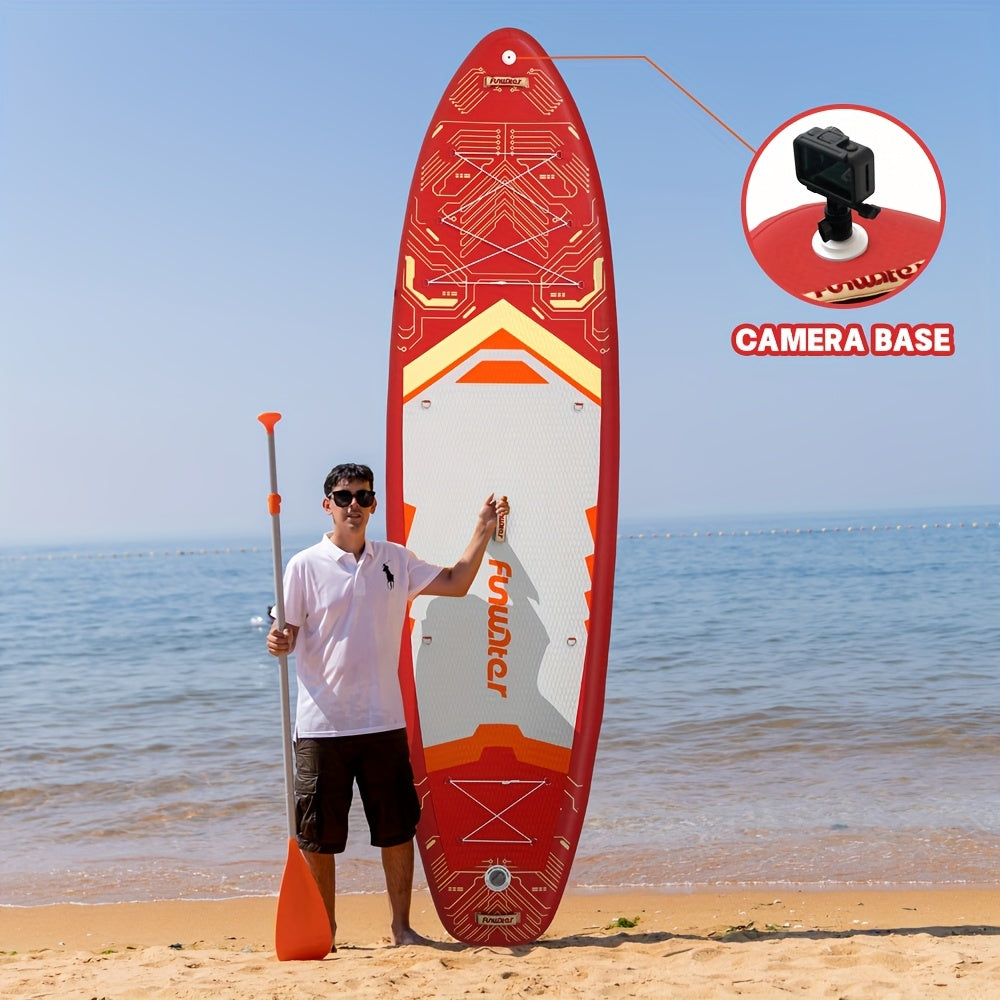 Paddleboard – Stand Up Paddle – SUP Board – Watersportboard – Crimson Cyber Wave Paddleboard – Duurzaam PVC – Lichtgewicht & Stabiel