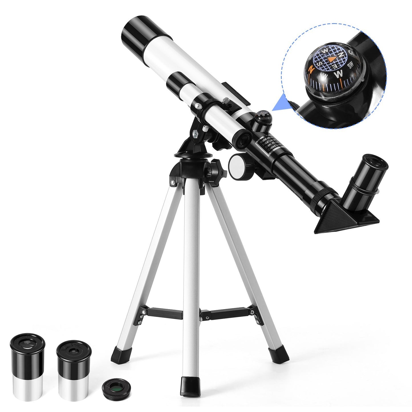 Telescoop – Sterrenkijker – Monoculair – Astronomisch Instrument – Vogelkijker – 32x Vergroting – Aluminium Tafelstatief 45 cm