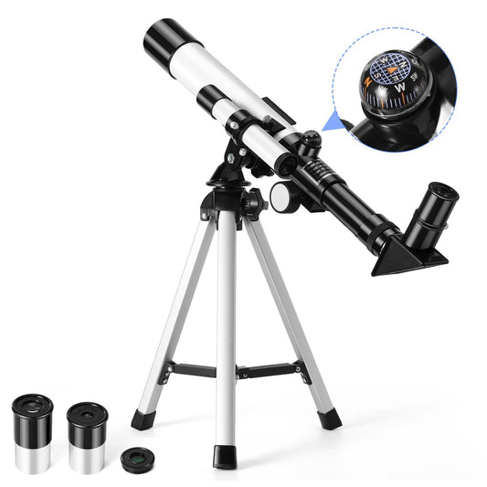 Telescoop – Sterrenkijker – Monoculair – Astronomisch Instrument – Vogelkijker – 32x Vergroting – Aluminium Tafelstatief 45 cm