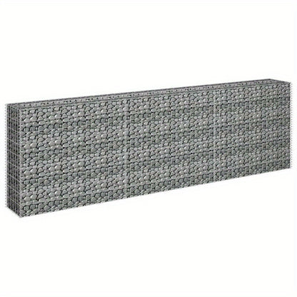 Bloembak – Plantenbak – Kweekbak – Moestuinbak – Bloempot – Gegalvaniseerd Staal – 270x30x90 cm – Vorstbestendig – Lichtgewicht