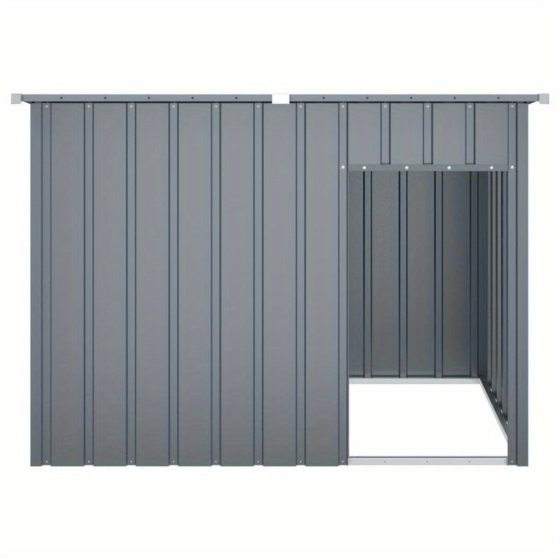 Hondenhok – Hondenhuis – Hondenbench – Buitenhok – Hondenmand – Antraciet Staal – Weerbestendig Dak – Ruim 153x91x110 cm