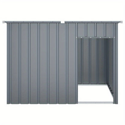 Hondenhok – Hondenhuis – Hondenbench – Buitenhok – Hondenmand – Antraciet Staal – Weerbestendig Dak – Ruim 153x91x110 cm