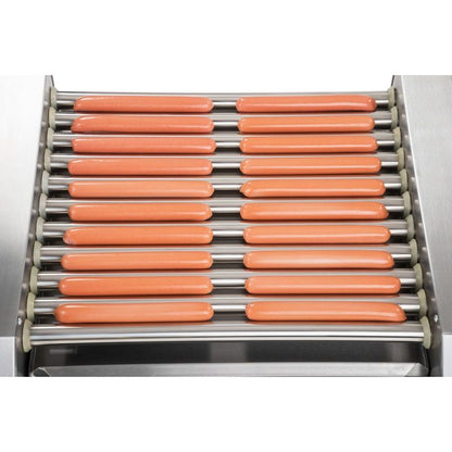 Roller Grill with a Cover, Roller Grill Heater for Steamers, 11 Rollers