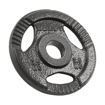 Gietijzeren Gewichtenschijven – Halterschijven – Fitnessgewichten – Krachttrainingsschijven – Dumbbell Schijven – 4x 2,5 kg – 51 mm Gat Met Handgrepen
