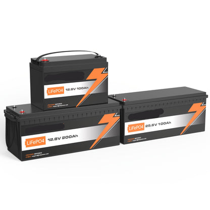 12V LiFePO4 Accu – Lithium Accu – Camper Accu – Boot Accu – Zonnepaneel Accu – Extreem Lange Levensduur – Laad- En Ontlaadbeveiliging