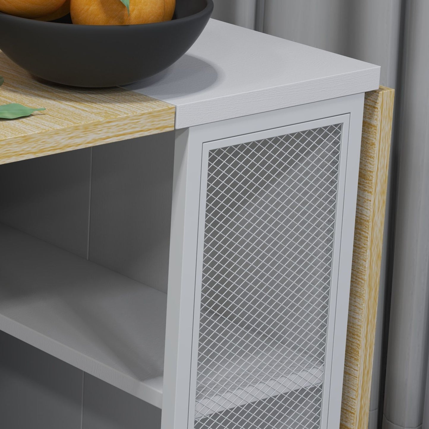 uitschuiftafel – verlengbare tafel – opklapbare eettafel – klaptafel – multifunctionele tafel – ruimtebesparend design – hardhouten blad & metalen onderstel – wit 127x80x75 cm