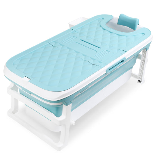 Opvouwbaar Bad – Opvouwbare Badkuip – Mobiel Bad – Zitbad – Ligbad – Compact & Ruimtebesparend – 132x60x50 cm – Duurzaam PP+TPE Material