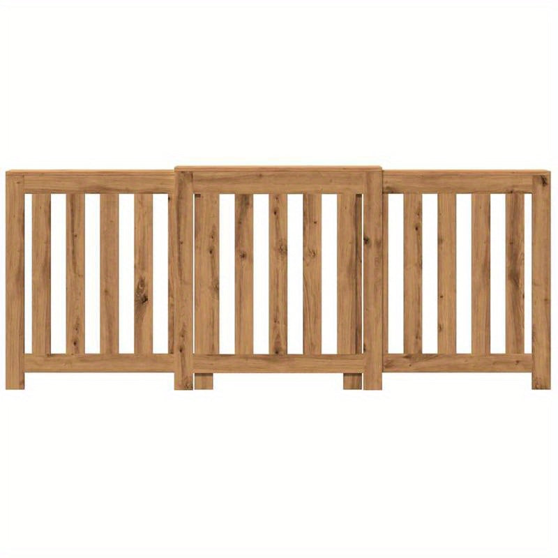 Radiatorombouw – Radiatorcover – Radiatorkast – Verwarming Ombouw – Radiatorscherm – Bruin Hout – Extra Bergruimte – Vloerstaand 205x21,5x83,5 cm