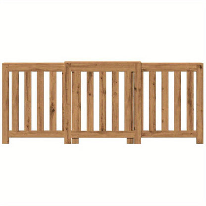Radiatorombouw – Radiatorcover – Radiatorkast – Verwarming Ombouw – Radiatorscherm – Bruin Hout – Extra Bergruimte – Vloerstaand 205x21,5x83,5 cm