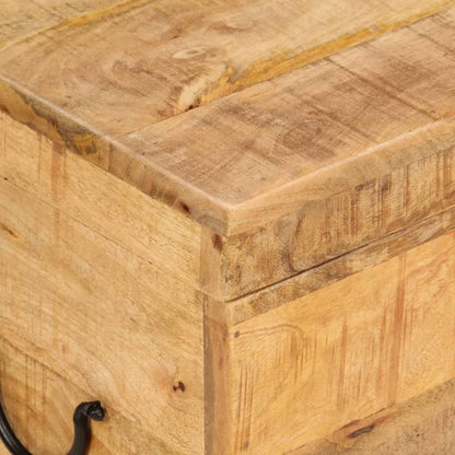 Opbergdoos Hout – Opbergbox – Opbergkist – Organizer – Opbergbak – Massief Mangohout Brun – Compact Formaat 39x28x31 cm – Duurzame Natuurlijke Waxafwerking