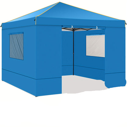 Opvouwbare Partytent – Canopy Tent – Vouwtent – Tuinkamer – Pagodetent – Blauw – 3x3 Meter – Stevig Aluminium Frame – Snel Opzetten