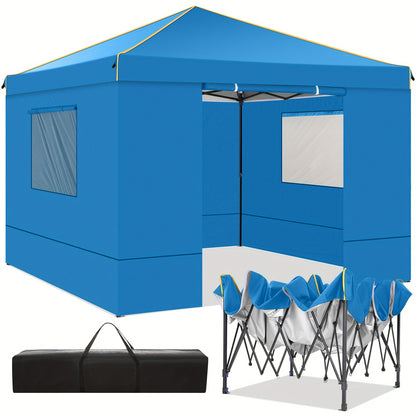 Opvouwbare Partytent – Canopy Tent – Vouwtent – Tuinkamer – Pagodetent – Blauw – 3x3 Meter – Stevig Aluminium Frame – Snel Opzetten