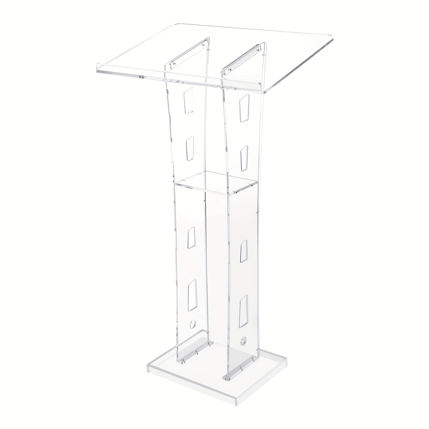 Sprekerspodium – Spreekgestoelte – Lectern – Presentatietafel – Podiumtafel – Transparant Acryl – Lichtgewicht en Duurzaam – 60x40x110 cm