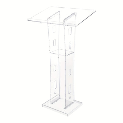 Sprekerspodium – Spreekgestoelte – Lectern – Presentatietafel – Podiumtafel – Transparant Acryl – Lichtgewicht en Duurzaam – 60x40x110 cm