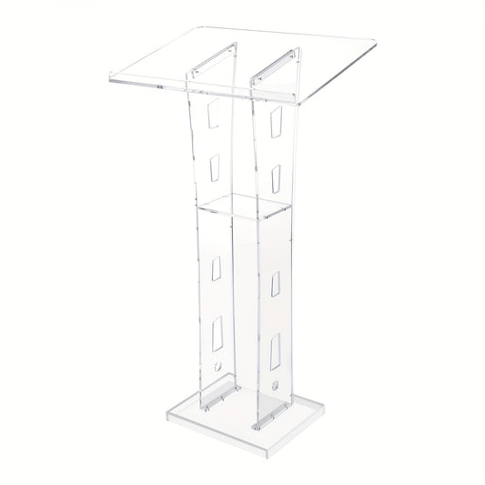 Sprekerspodium – Spreekgestoelte – Lectern – Presentatietafel – Podiumtafel – Transparant Acryl – Lichtgewicht en Duurzaam – 60x40x110 cm
