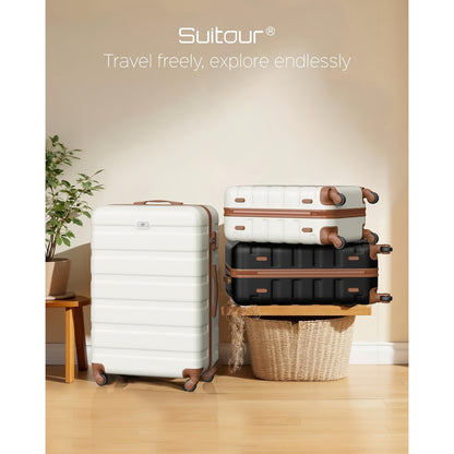 Kofferset – Reiskoffer Set – Trolley Koffers – Handbagage Koffer – Ruimbagage – Hardcase ABS+PC – TSA Slot & Fluisterstille 4-Wiel Spinnerwielen – 5-delig (20”+24”+28”+Handtas+Cosmeticatas)