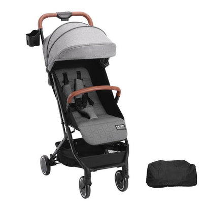 Babywagen – Kinderwagen – Wandelwagen – Buggy – Baby Stroller – Verstelbare Rugleuning 95-175° – Lichtgewicht Carbonstaal Frame