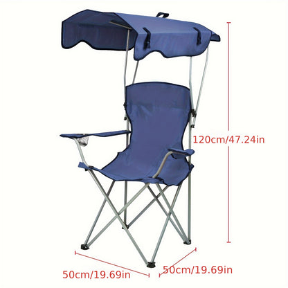 Strandstoel – Tuinstoel – Lounge Stoel – Ligstoel – Inklapbare Strandstoel – UPF 50+ Zonbescherming – Lichtgewicht Met Draagtas