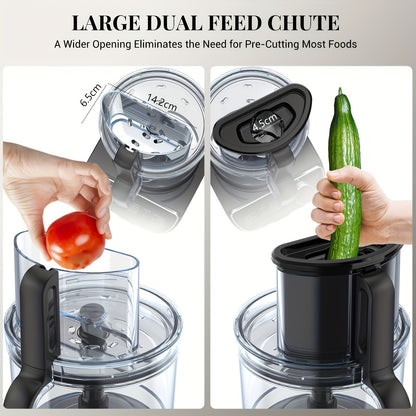 Keukenmachine – Foodprocessor – Keukenmixer – Keukenrobot – Blender – 1300W Vermogen – 12 Cups RVS Mengkom
