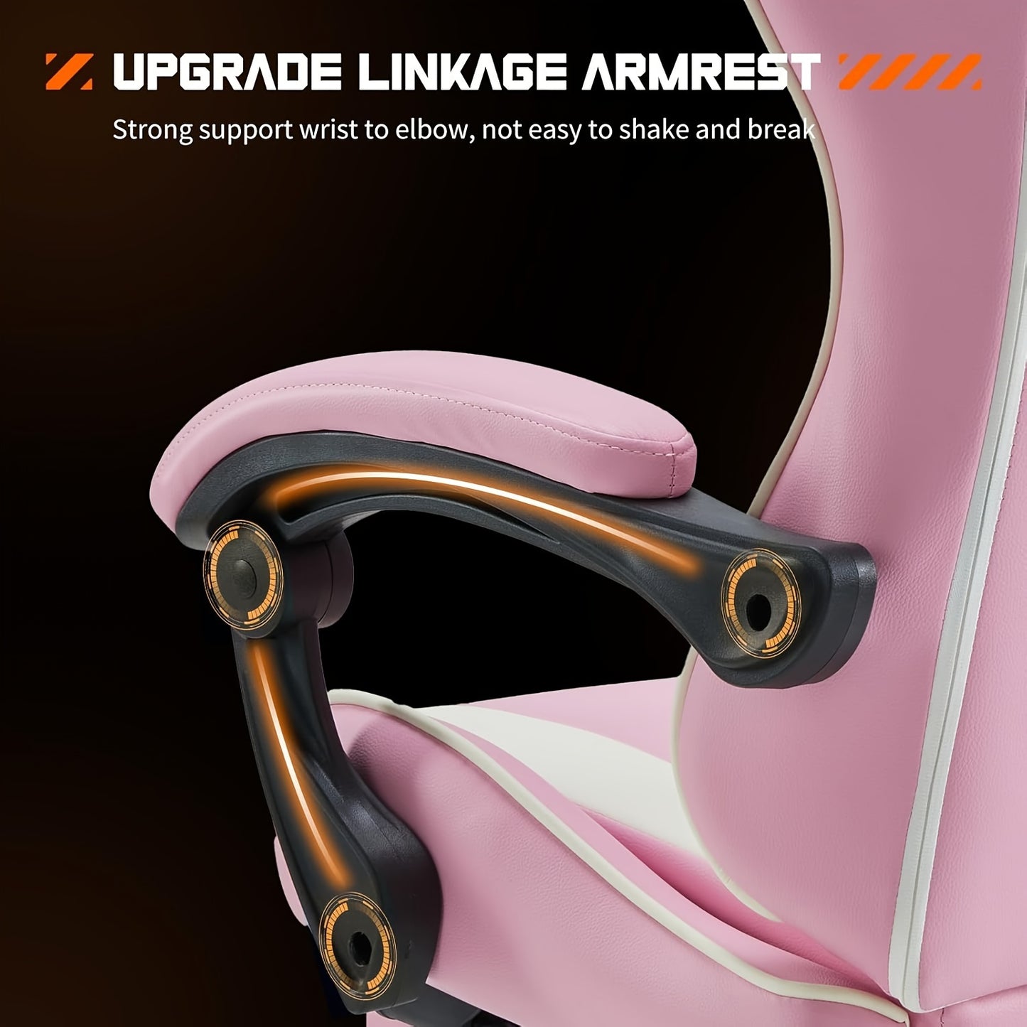 Ergonomische Gamingstoel – Bureaustoel – Draaistoel – Computerstoel – Office Chair – Verstelbare Zithoogte – Memory Foam Met Voetensteun