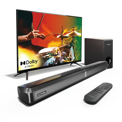 4.1-kanaals Soundbar – TV Speaker – Home Cinema Geluid – Surround Soundbar – Draadloze Soundbar – Dolby Atmos – 280W Piekkracht – Bass Boost & 3 EQ Modi