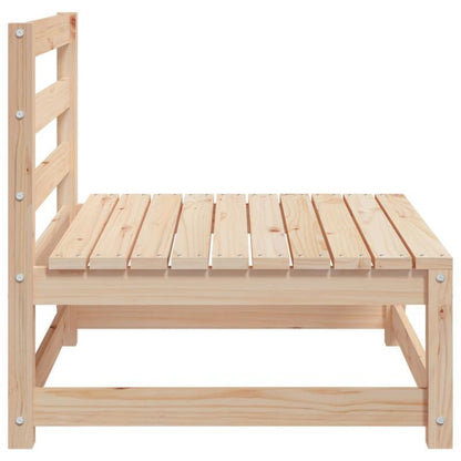 Houten Tuinbank 3-Delig – Armlos Loungeset – Buitenbank – Patio Meubel – Solid Pine Hout – Duurzaam Materiaal – Weerbestendig Design