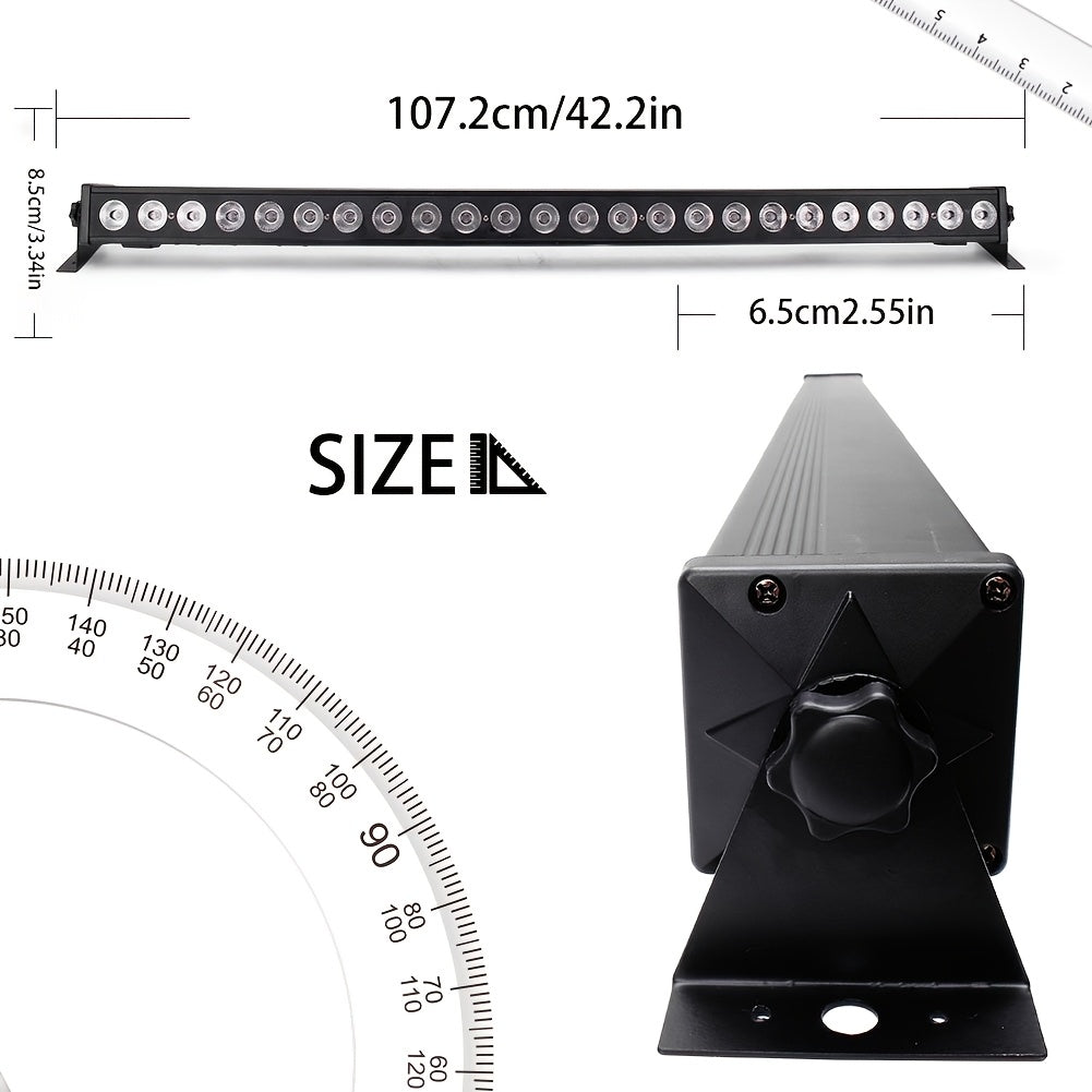 LED Disco Lamp – Discolamp – Feestverlichting – Podiumverlichting – DJ Licht – 2 Stuks 24 LED RGB – 120W Vermogen Met DMX Aansturing
