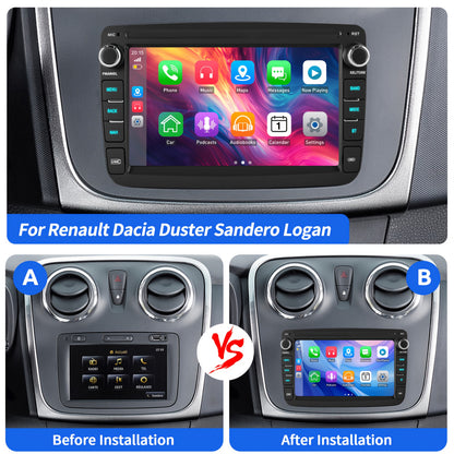 Multimedia Autoradio – Auto Radio – Car Stereo – Head Unit – Multimedia Speler – 7 Inch HD Touchscreen – Android 15 Met Wireless CarPlay & CANbus Integratie