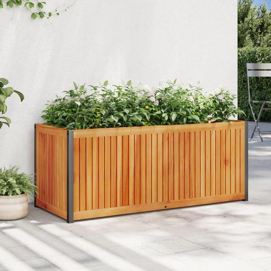 Planter 110x45x44cm solid acaciawood en Practical Removable Outdoor
