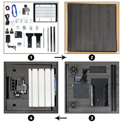 3018S CNC Milling Machine, 3018S Upgraded Model Main Control Board, 3-axis CNC Milling Machine Is Used For Engraving Plastic, Acrylic, Nylon, PCB, PVC, Carbon Fiber Boards, XYZ Axis Working Area 300x180x45mm (11.81x7.08x15.74
