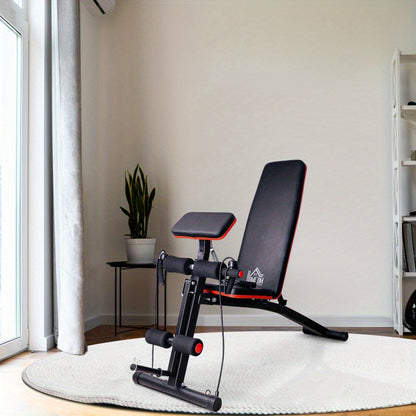 Fitnessbank – Halterbank – Trainingsbank – Bench Press Bank – Buikspierbank – Verstelbaar – Inklapbaar – Max 120 kg – Ergonomisch Comfort