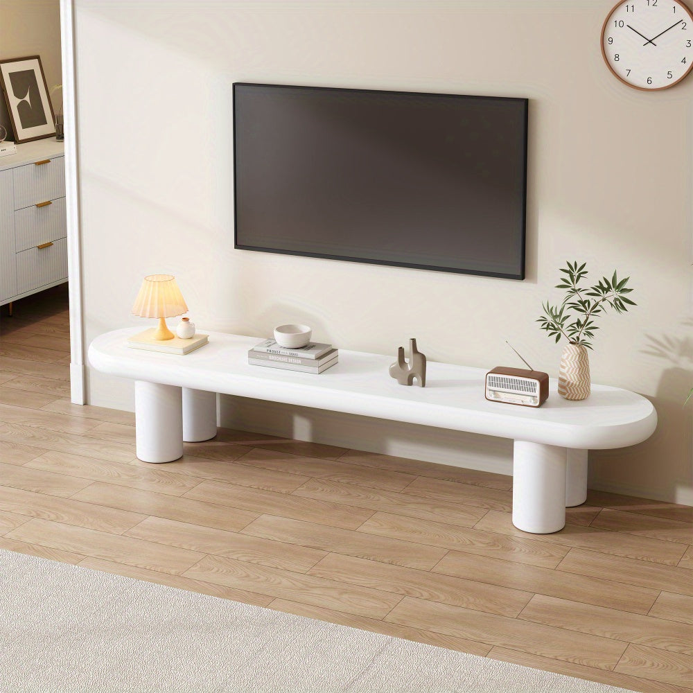TV-kast – TV-meubel – Tv-dressoir – Mediameubel – Witte TV-kast – 160 x 40 x 40 cm – MDF met Houten Afwerking