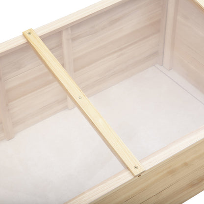 Kweekkas – Broeikas – Tuinkas – Kweekbak – Moestuinkas – Natuurlijke Grenenhouten Frame – Polycarbonaat Platen – Compact 100x50x35 cm – Sluitbaar Dak met Ventilatie