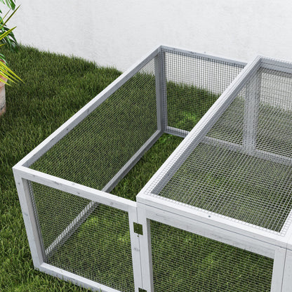 Caviahok – Knaagdierenhok – Buitenren – Dierenverblijf – Kooi – Vurenhouten Buitenverblijf – 181x100x48 cm – Waterafstotend & Weerbestendig