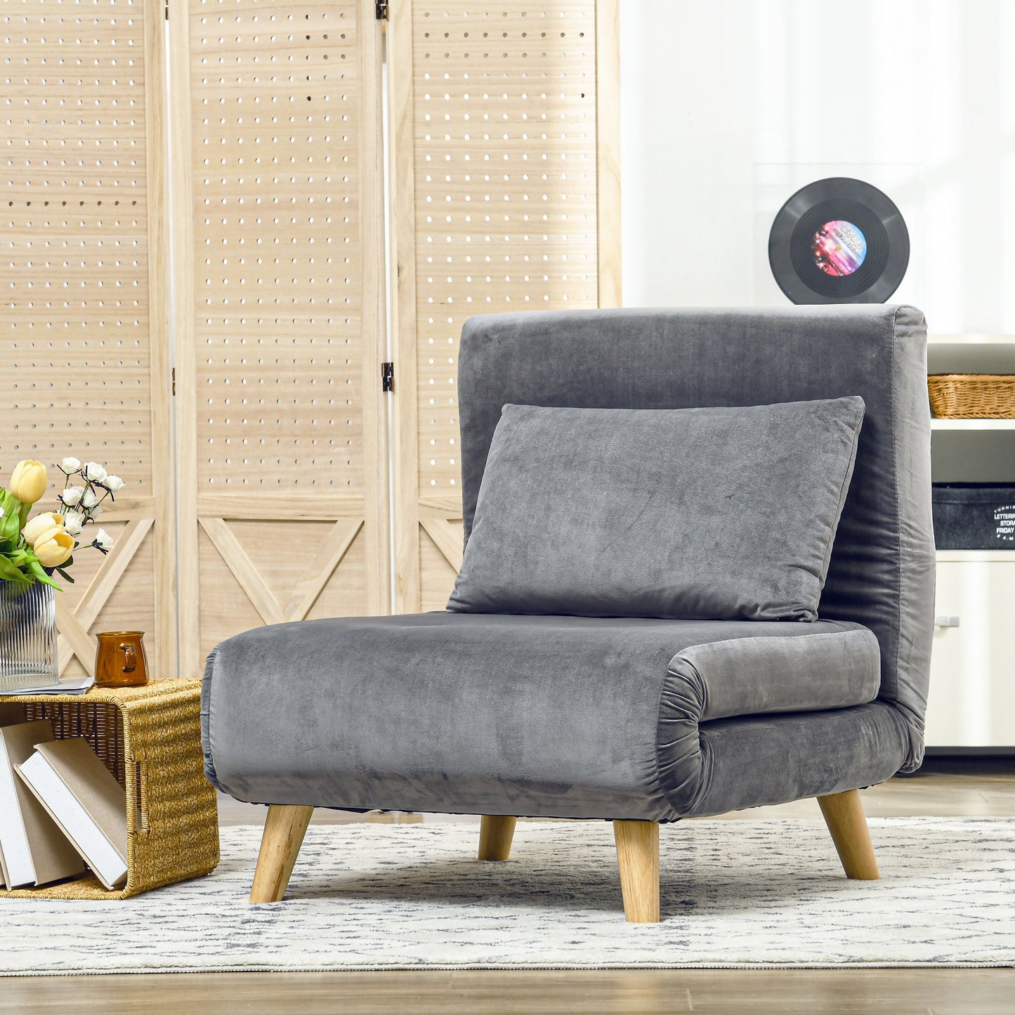 Relaxfauteuil – Verstelbare Fauteuil – Relaxstoel – Loungestoel – Grijze Stoel – Zachte Bekleding – Zonder Elektriciteit Met Afstandsbediening
