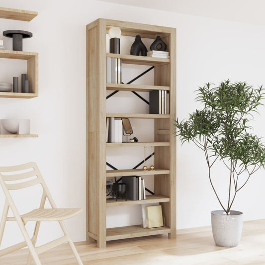 Boekenkast – Boekenkastje – Boekenrek – Vakkenkast – Stellingkast – Massief Acaciahout – 7 Open Planken