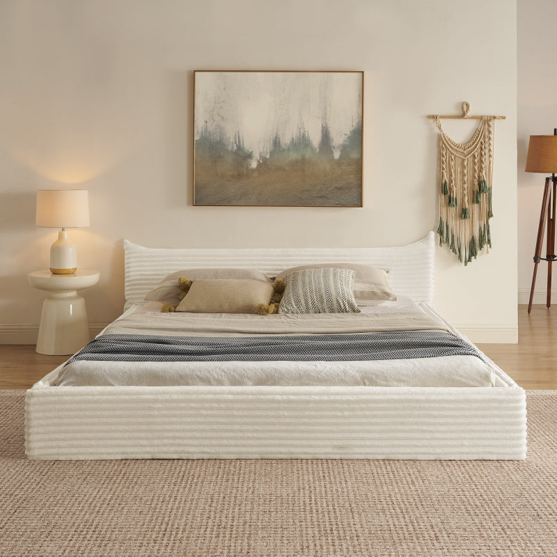 Uitschuifbed – Slaapbank – Bedbank – Kinderbed – Logeerbed – Extra Lang 90x200 cm – Plush Matras Compatibel – Ruimtebesparend Wit Design
