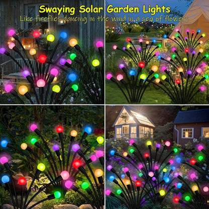 Solarlamp – Tuinlamp – Buitenlamp – Tuinverlichting – Solar Tuinverlichting – RGB Kleurverloop – 2500mAh Oplaadbare Batterij – Weerbestendig Metalen Design