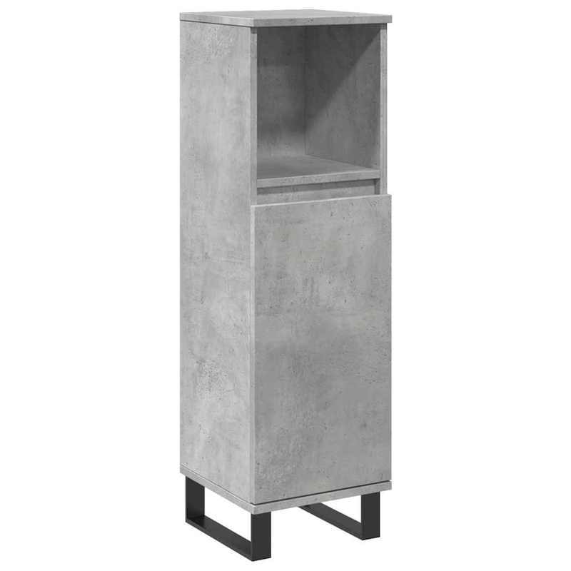 Badkamermeubel – Badmeubelset – Wastafelmeubel – Badkamerkast – Onderbouwkast – Betonlook Grijs – Duurzaam Hout – 3-delige Set