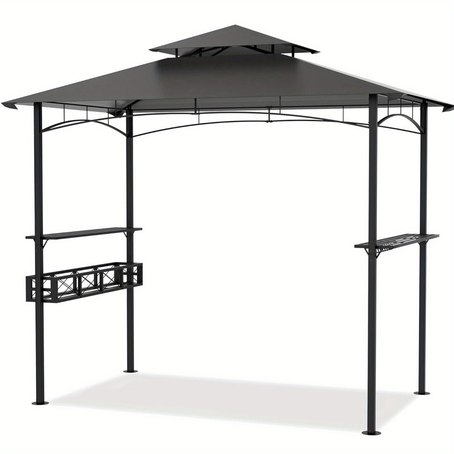 BBQ Partytent – Tuin Overkapping – Garden Tent – Feest Tent – Bar Tent – Grijs – Inclusief Bar Met Opbergruimte – Weerbestendig En Stevig