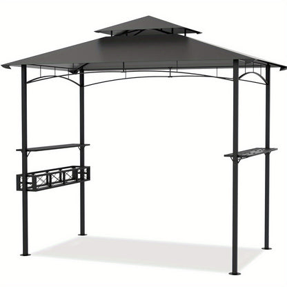 BBQ Partytent – Tuin Overkapping – Garden Tent – Feest Tent – Bar Tent – Grijs – Inclusief Bar Met Opbergruimte – Weerbestendig En Stevig
