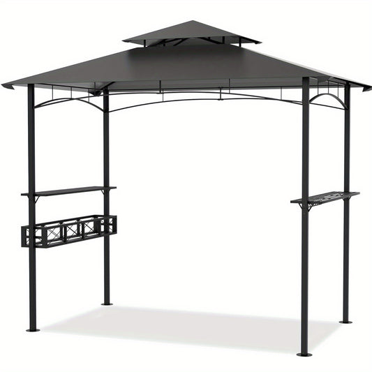 BBQ Partytent – Tuin Overkapping – Garden Tent – Feest Tent – Bar Tent – Grijs – Inclusief Bar Met Opbergruimte – Weerbestendig En Stevig