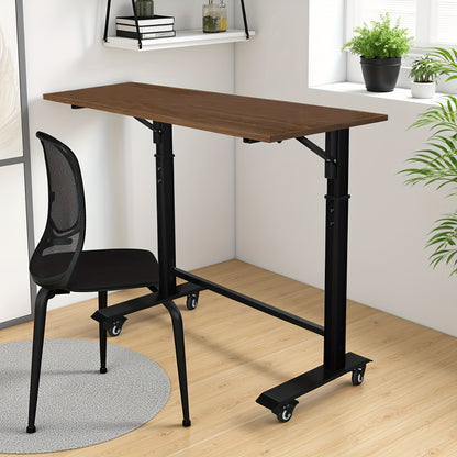 Inklapbare Werkbank – Vouwtafel – Opklapbare Werktafel – Verstelbare Werktafel – Mobiele Werkbank – 49x110 cm – Hoogte Verstelbaar – Gemaakt Van Hout