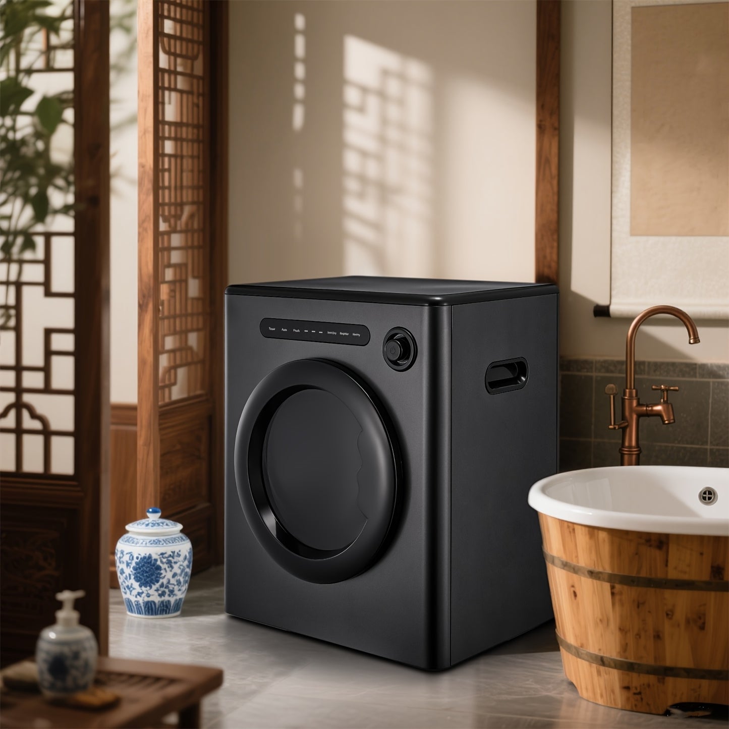 Wasdroger – Tumbledroger – Ventilatiedroger – Kledingdroger – Compacte Droogkast – 4 kg Capaciteit – 6 Automatische Programma’s – Smart Drying System – Dubbele Temperatuurbeveiliging – Stapelbaar