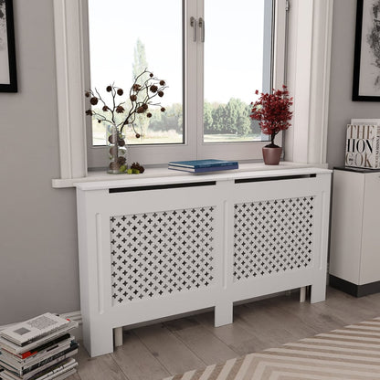 Radiatorombouw – Radiatoromkasting – Radiatorbekleding – Verwarmingsombouw – MDF – 152x19x82 cm – Modern Strak Design
